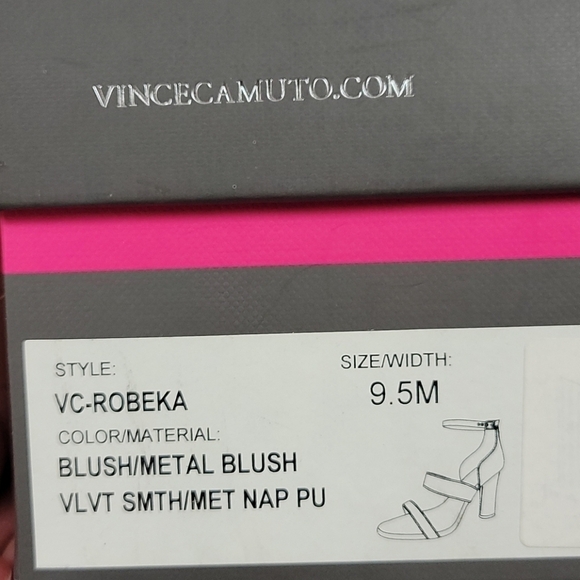 Vince Camuto Robeka Chunky High Heel sandal in blush 9.5 - Picture 12 of 13